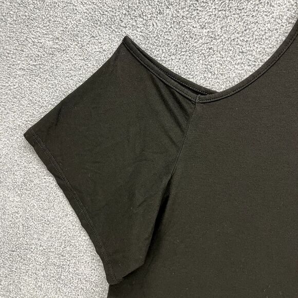 Bloomchic Top Womens Plus 26 4X Black‎ Cold Shoulder Blouse Pullover high low - Picture 13 of 16